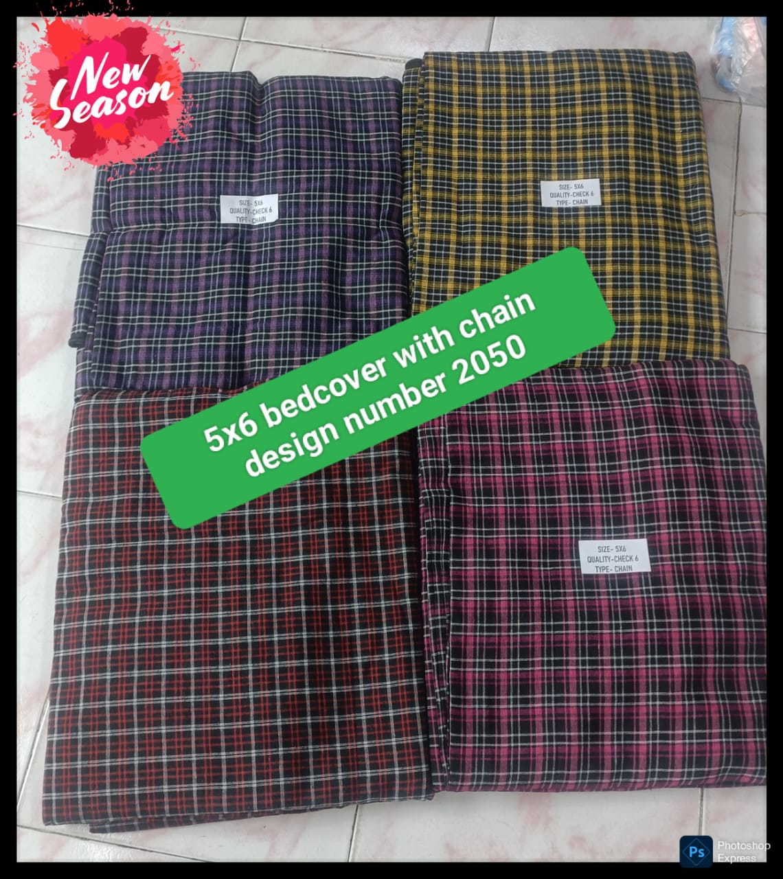 Vishal Handlooms - Bed Cover With Chain